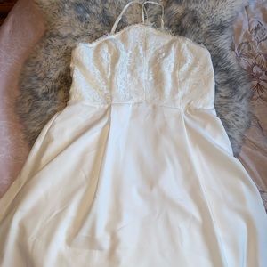 Lulu’s White Lace Dress, wedding, graduation
